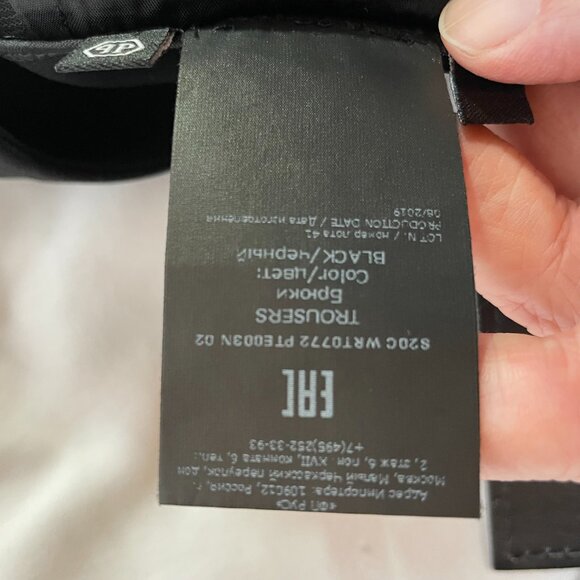 NWT Philipp Plein Couture Elegant Flair Dress Trousers Size 10 12 Black - Picture 13 of 16
